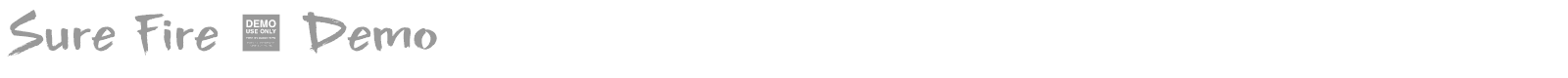 Sure Fire font preview
